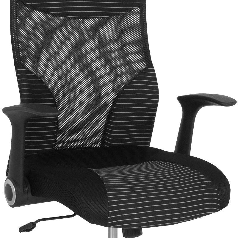 Jefferson High Back Ergonomic Office Chair with and White Contemporary Mesh Design