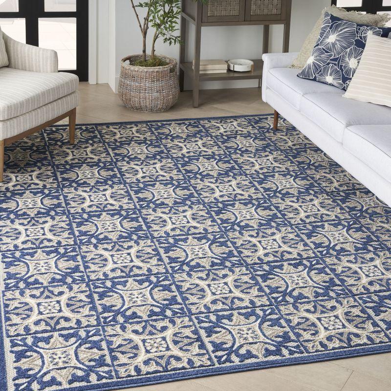 Nourison Aloha Modern Mosaic Outdoor Rug