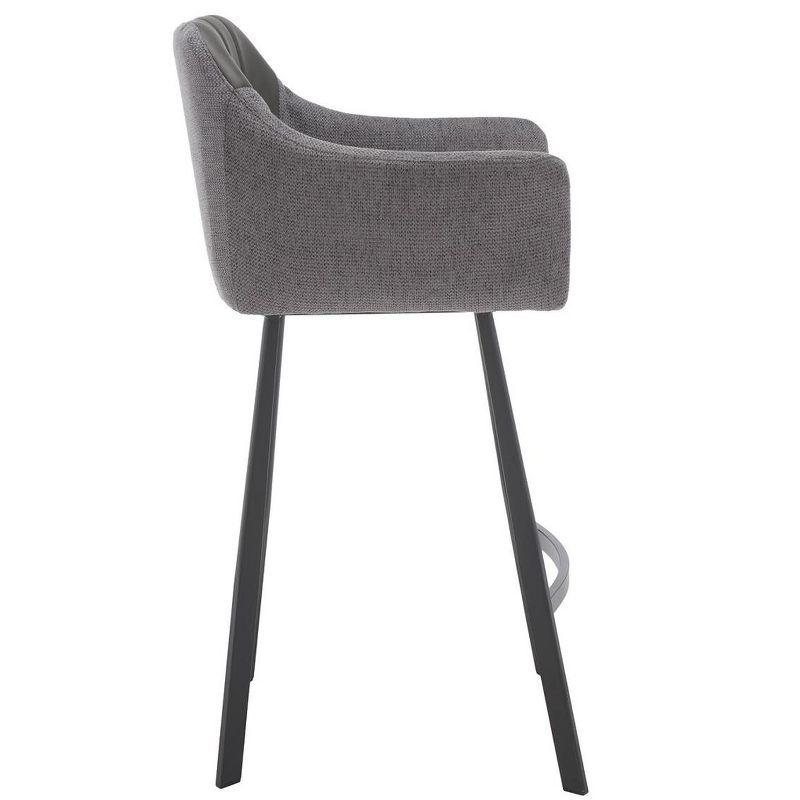 Rodi Counter Stool - Grey/Black - Safavieh