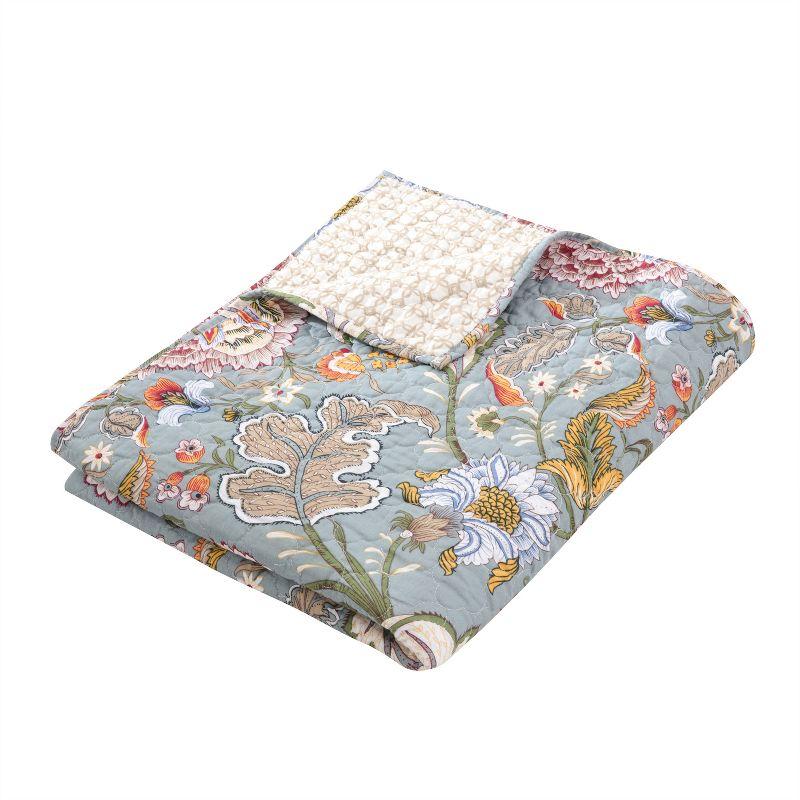 Angelica Floral Quilted Throw - Levtex Home