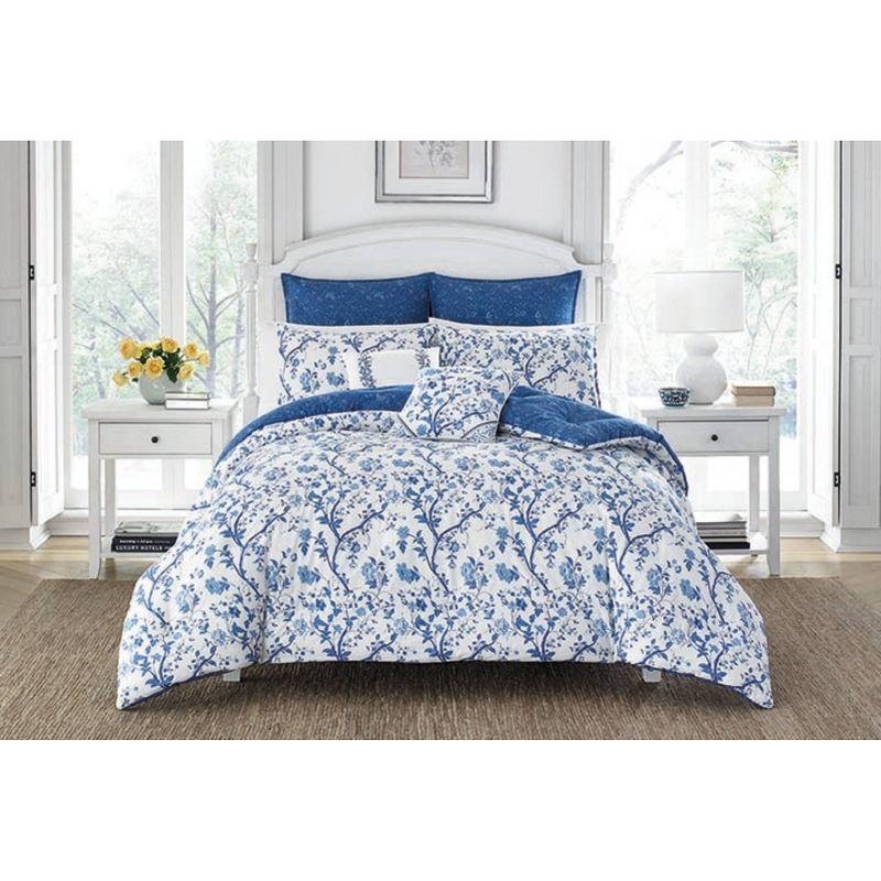 Navy Elise Comforter Set - Laura Ashley