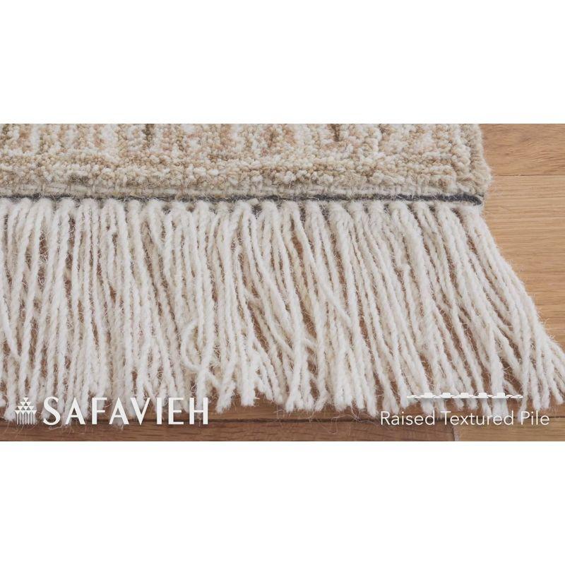 Ikat IKT803 Hand Tufted Area Rug - Ivory/Sage - 8'x10' - Safavieh.