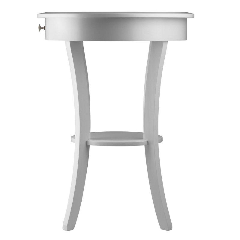 Sasha Round Accent Table - White - Winsome