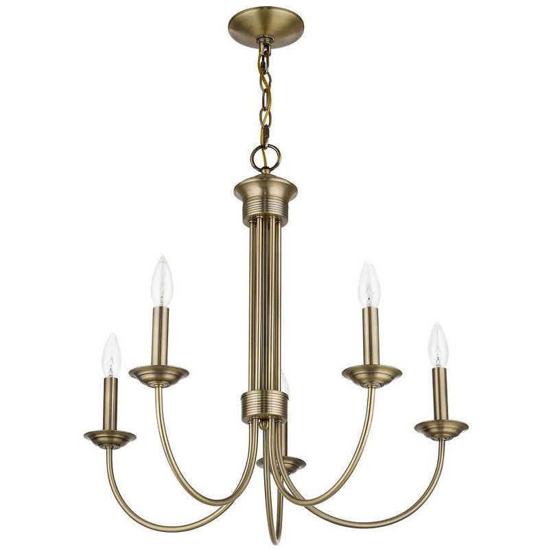 Livex Lighting Estate 5 - Light Chandelier in  Antique Brass