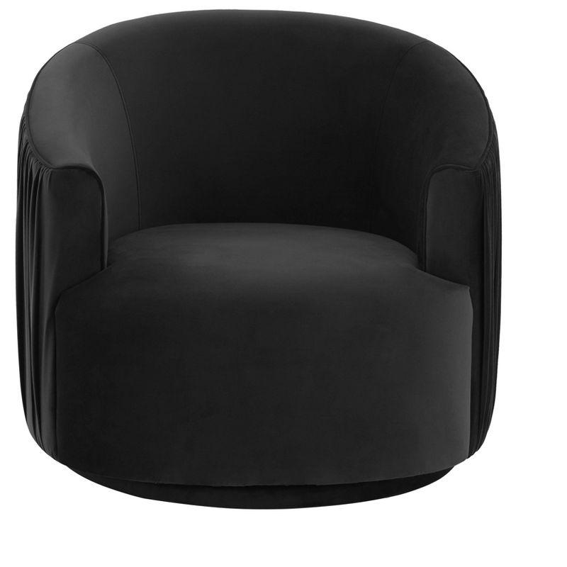 Velvet Swivel Barrel Chair