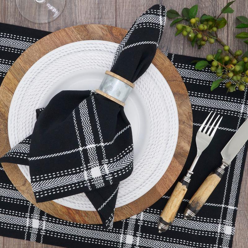 Theodulus Cotton Plaid Square Napkin (Set of 4)