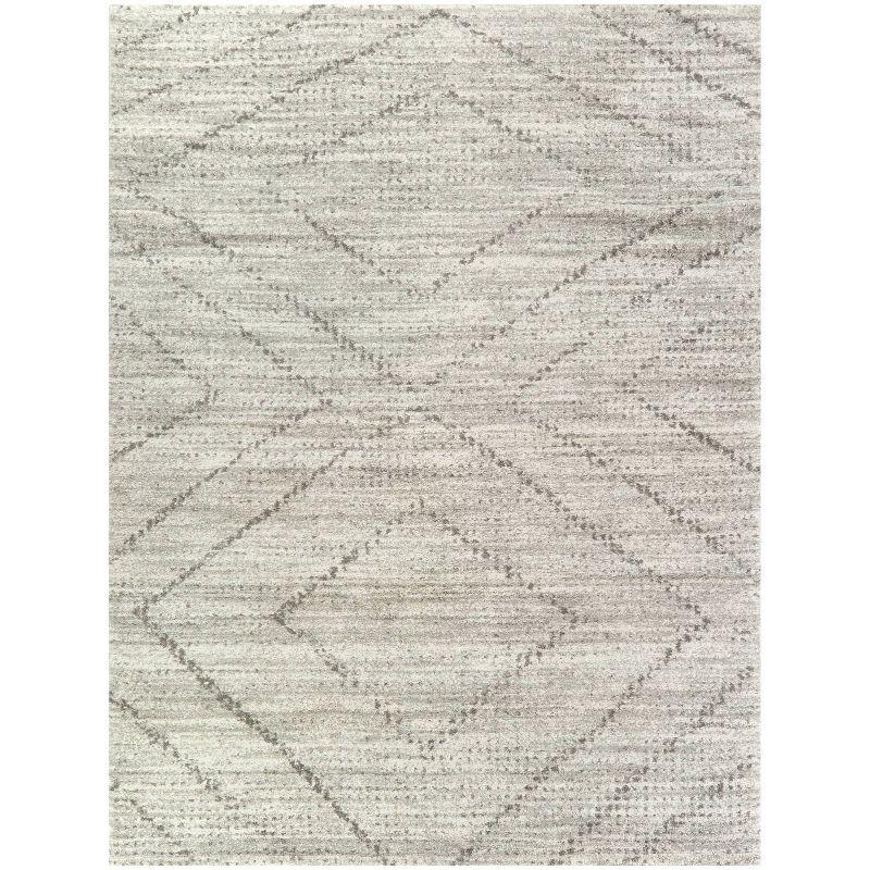 4'4"x6' Sienna Transitional Geometric Rug Gray - Balta Rugs: Venosa Area Rug, 4x6, Machine Made, Indoor Use