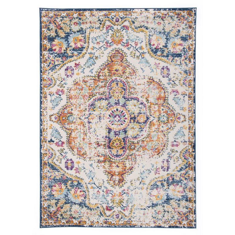 World Rug Gallery Distressed Vintage Bohemian Area Rug