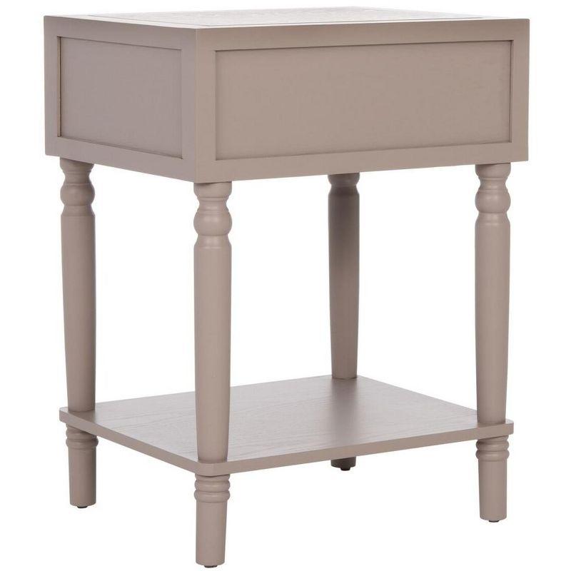 Transitional Siobhan White Pine 1-Drawer End Table