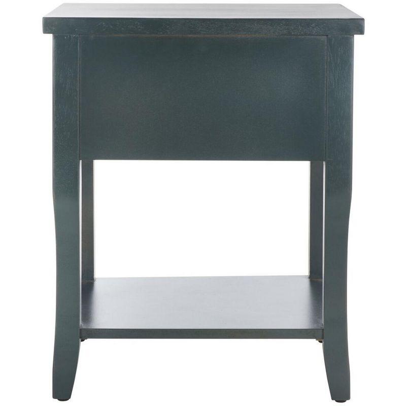 Coby Nightstand With Storage Drawer - AMH6616 - Dark Teal - Safavieh Couture