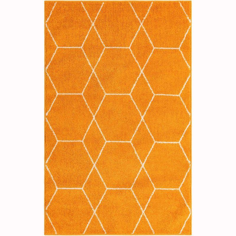 Unique Loom Trellis Frieze Geometric Trellis Indoor Woven Area Rug