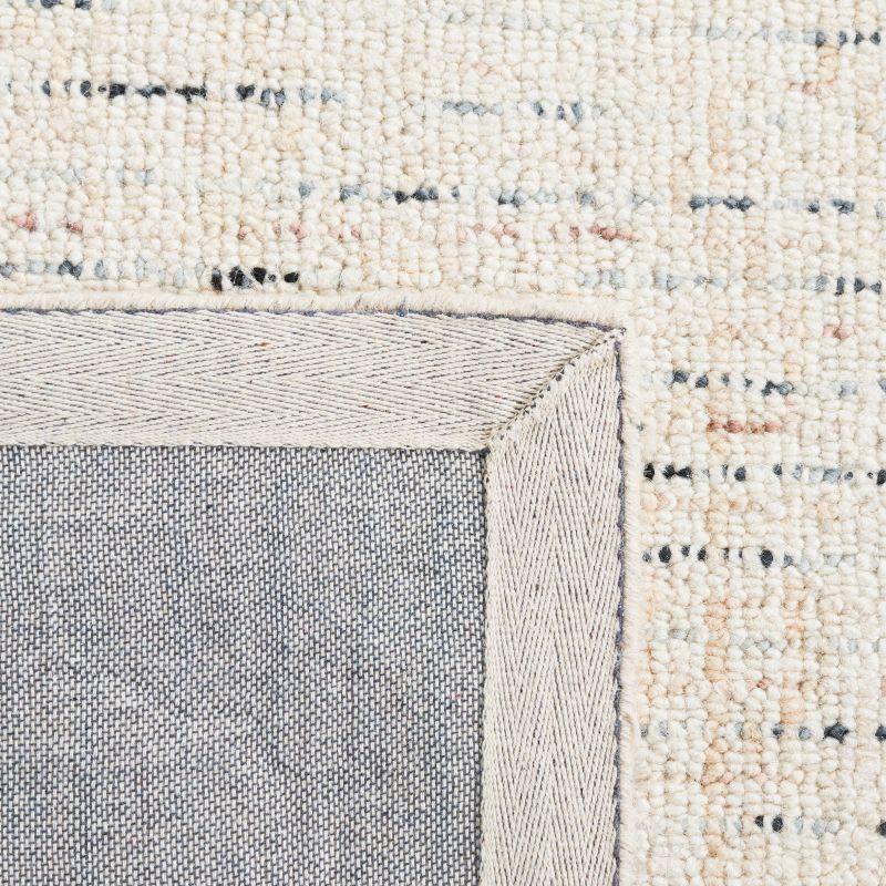 Abstract ABT468 Handmade Indoor Area Rug - Ivory/Blue - 4'x6' - Safavieh