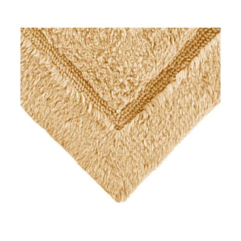 Gold Cotton Non-Slip Bath Rug with Elegant Design