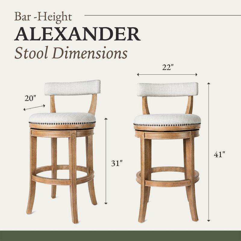 Maven Lane Alexander Low Back Swivel Kitchen Stool