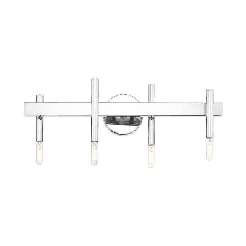 Livex Lighting Denmark 4 - Light Vanity in  Polished Chrome