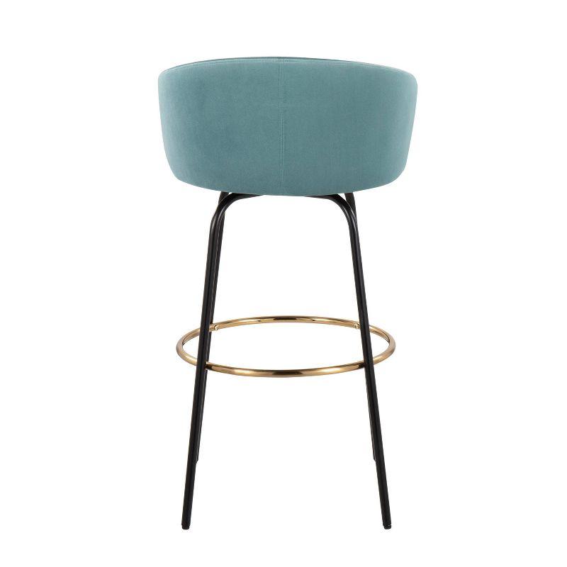 George Oliver Lakyia Upholstered Counter Stool with Metal Frame (Set of 2)