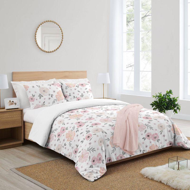 Watercolor Microfiber Comforter Set