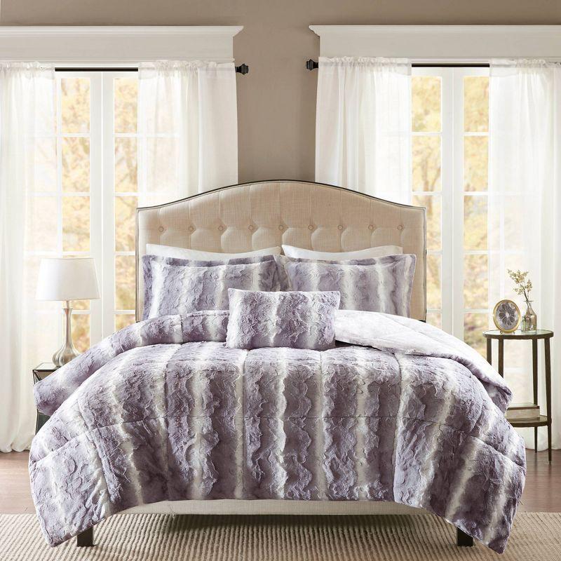 Zuri Faux Fur Comforter Set