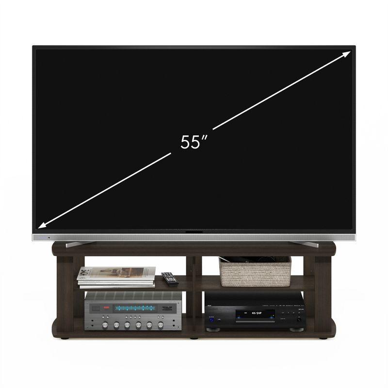 Furinno Mid-century 3-Tier Entertainment Center TV Stand for TVs up to 45"