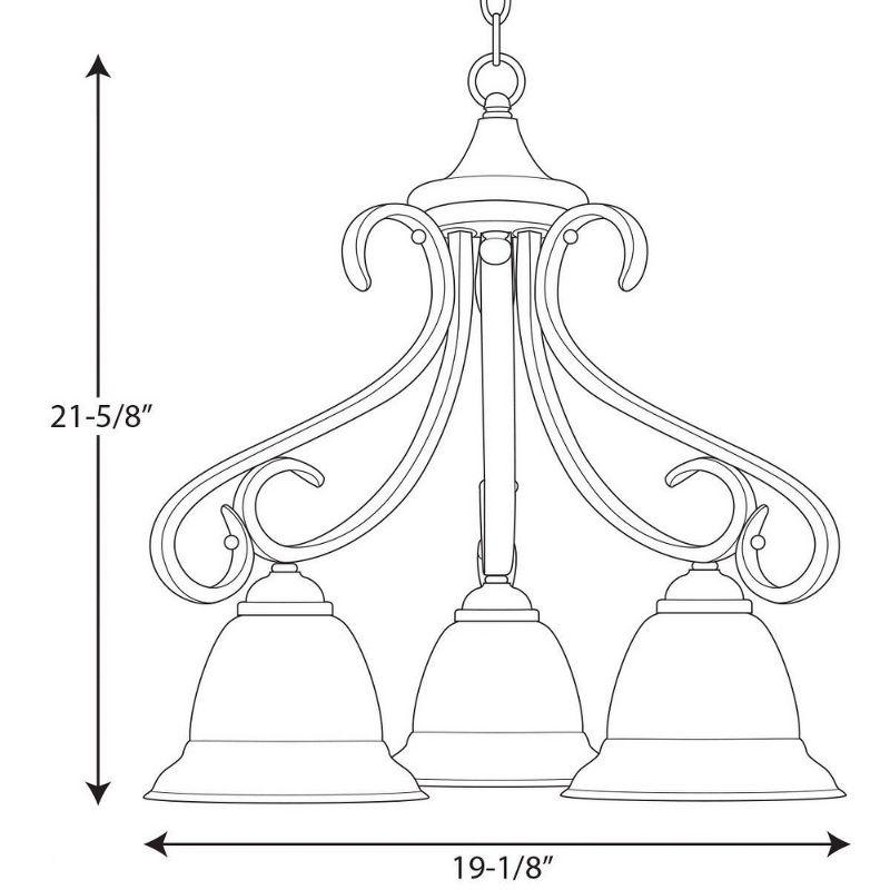 Lilly 3 - Light Dimmable Classic / Traditional Chandelier