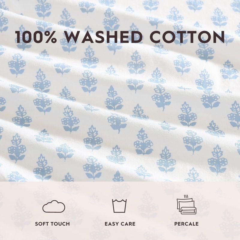 Laura Ashley Printed Cotton Percale Sheet Set