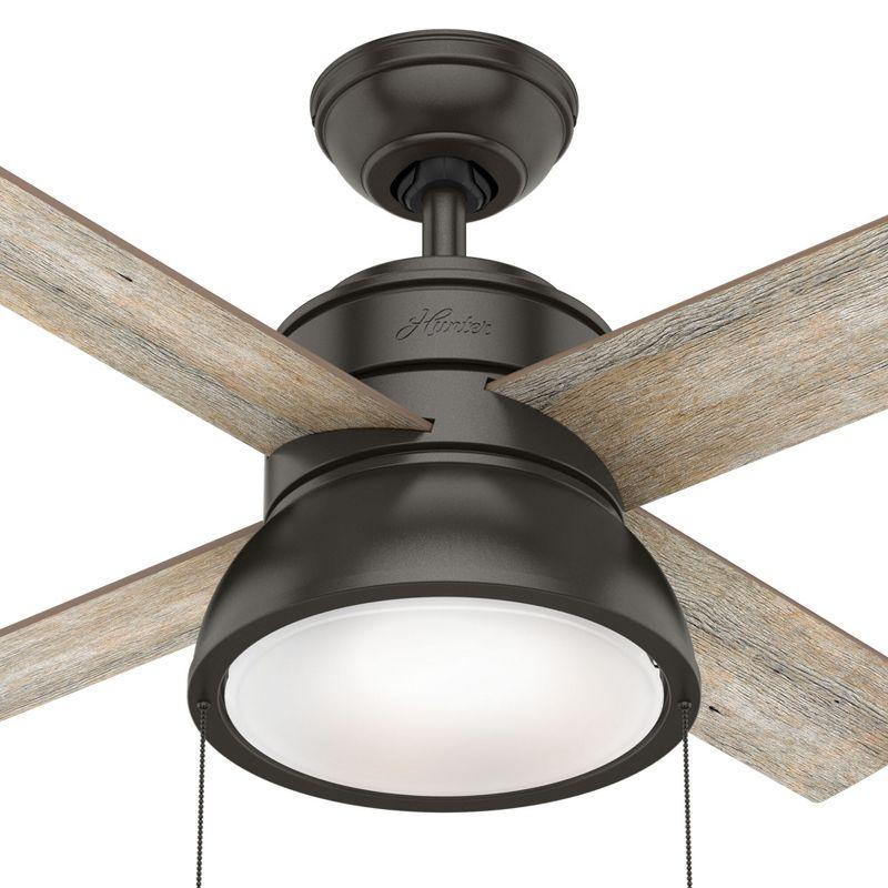 36'' Loki 4 - Blade Standard Ceiling Fan with Pull Chain and Light Kit Included