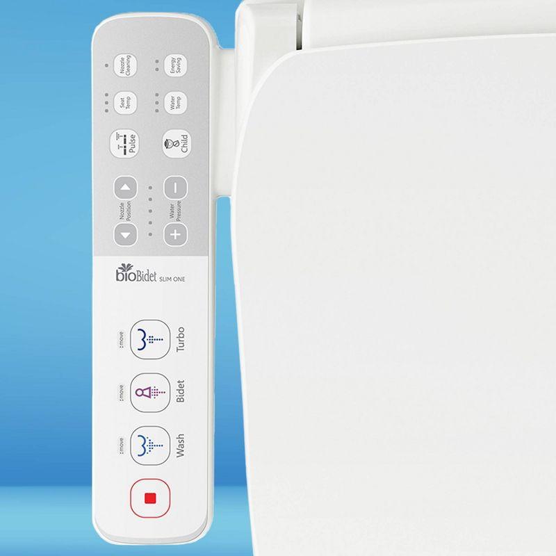 Slim One Bidet Round Toilet Seat White - Bio Bidet by Bemis
