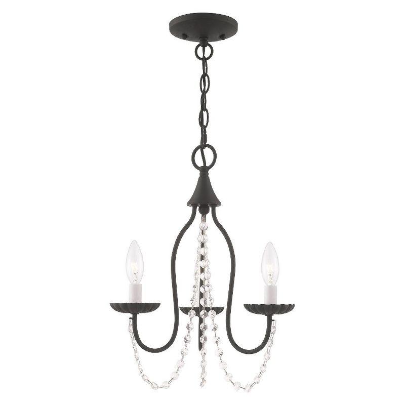 Livex Lighting Alessia 3 - Light Chandelier in  Black