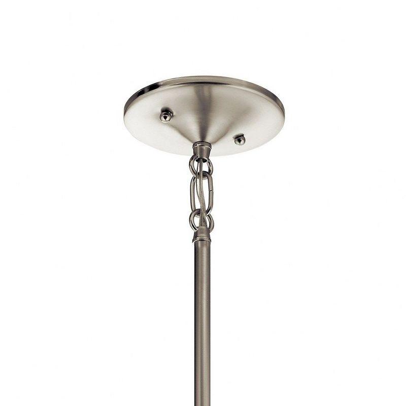 Aubrey 12.75" 1 Light Mini Pendant with Satin Etched Cased Opal in Brushed Nickel