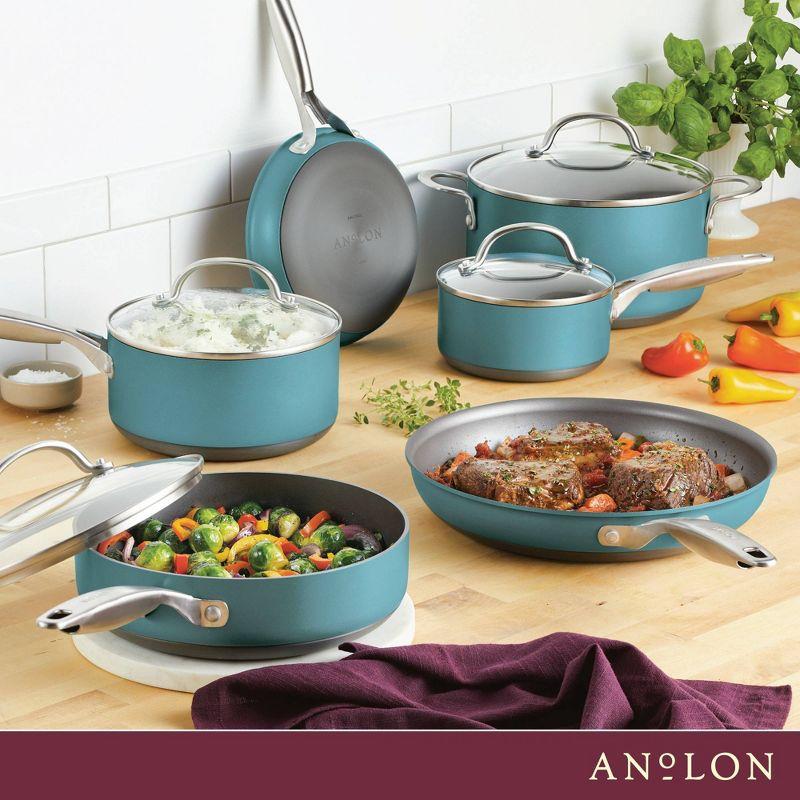 Anolon Achieve 10pc Hard Anodized Nonstick Cookware Set