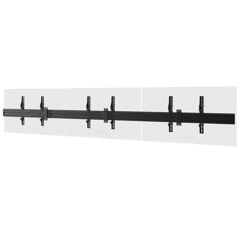 Monoprice 3x1 Menu Board Wall Mount For Screens between 32in-65in, Max Weight 66lbs, VESA Patterns up to 600x400 - Commercial Series