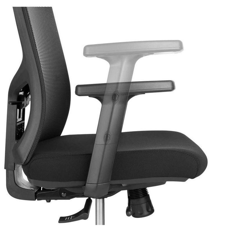 Monoprice WFH Ergonomic Office Chair withFoam Seat, Adjustable Headrest, Lumbar Support, Armrests, Backrest - Workstream Collection