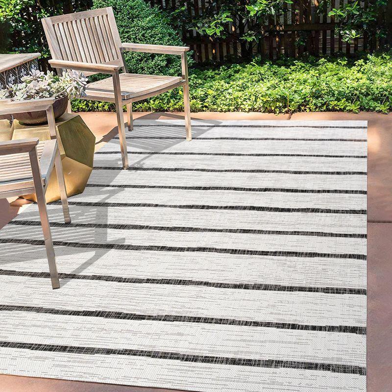 Colonia Berber Stripe Indoor/Outdoor Area Rug - JONATHAN Y