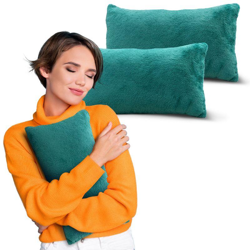 Cheer Collection Reversible Throw Pillow (Set of 2)