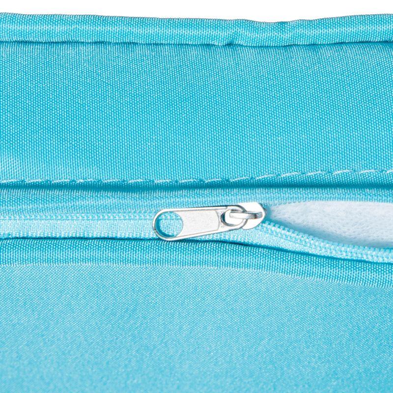 Outsunny 2-Person Wicker Hanging Porch Swing Bench, Front Porch Swing Outdoor Chair, Cushions 550lbs Weight Capacity for Backyard, Garden, Sky Blue