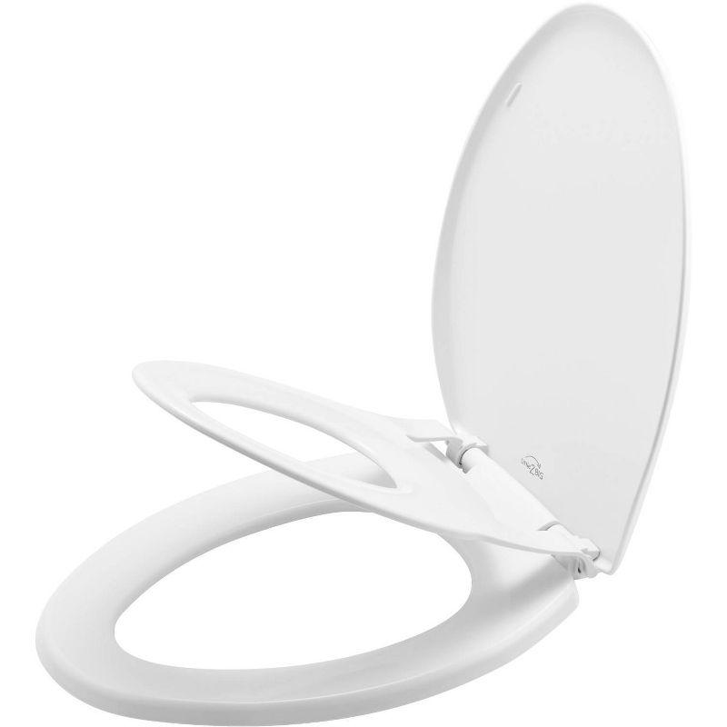 Little2Big Elongated Toilet Seat with Built-In Potty Training Seat