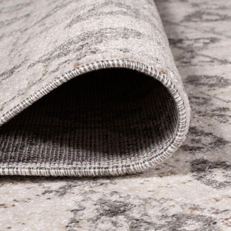2'x10' Idris Diamond Geometric Runner Rug, Gray - JONATHAN Y