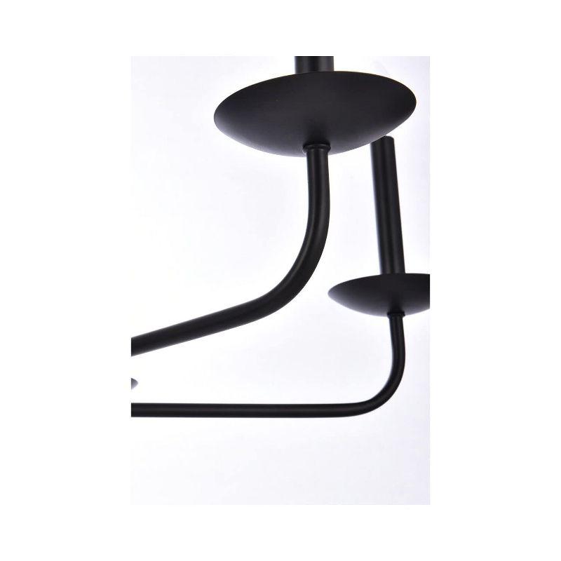 Elegant Lighting Cohen 36 inch pendant in black
