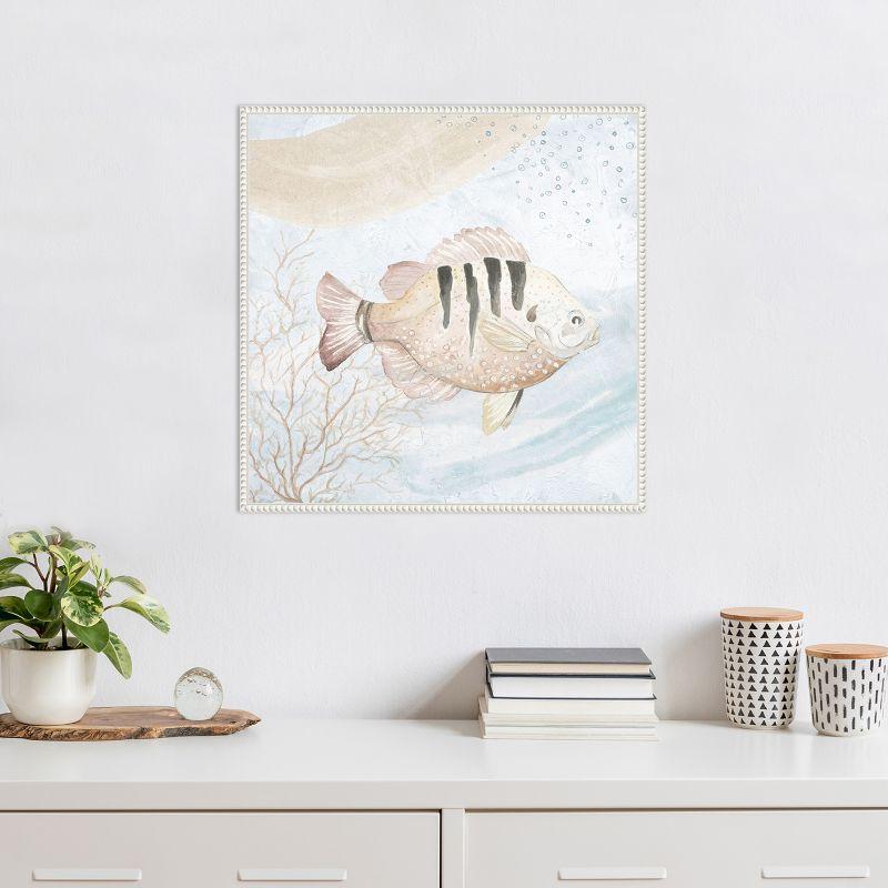 Amanti Art Ocean Oasis Waves Tropical Fish II by Patricia Pinto Framed Canvas Wall Art