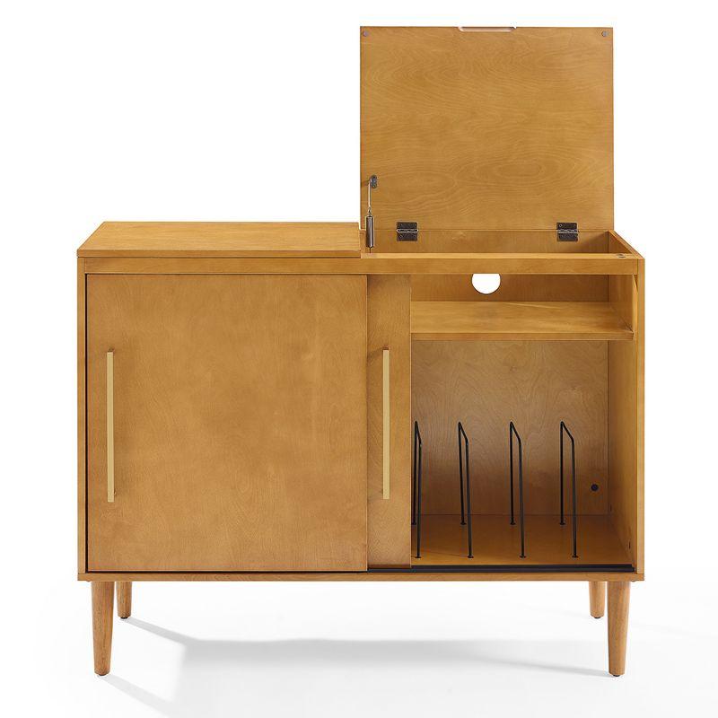 Mid-Century Modern Acorn Wood Everett Media Console with Storage