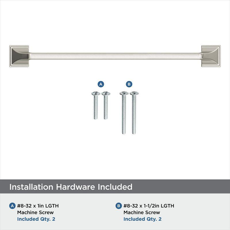 Amerock Exceed 8-13/16 inch (224mm) Center-to-Center Satin Nickel Cabinet Pull