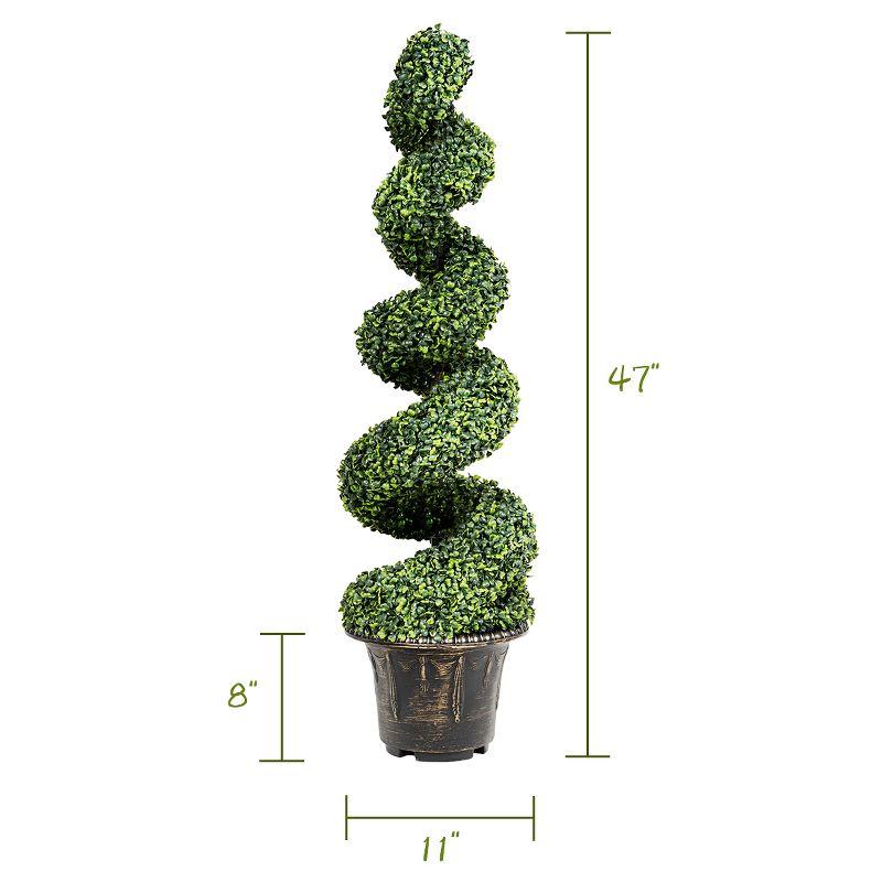 Costway 4FT Artificial  Tree Faux Tree W/Realistic Leaves Indoor Outdoor