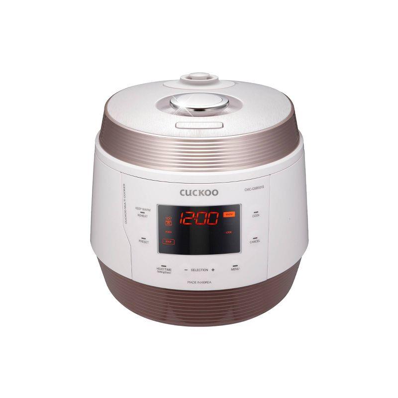 Cuckoo Electronics CUCKOO CMC-QSB501S 5QT Electric Pressure Cooker with 10 Menu Options and Stainless Steel Pot