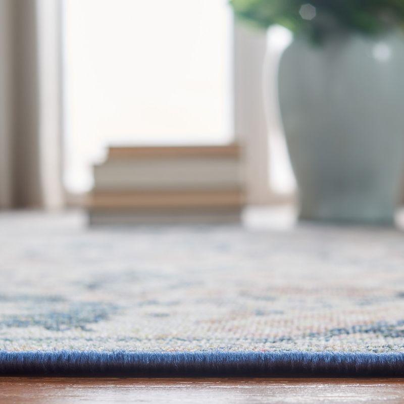 Journey JNY150 Power Loomed Machine Washable Slip Resistant Area Rug - Ivory/Pink - 5'5"x7'7" - Safavieh