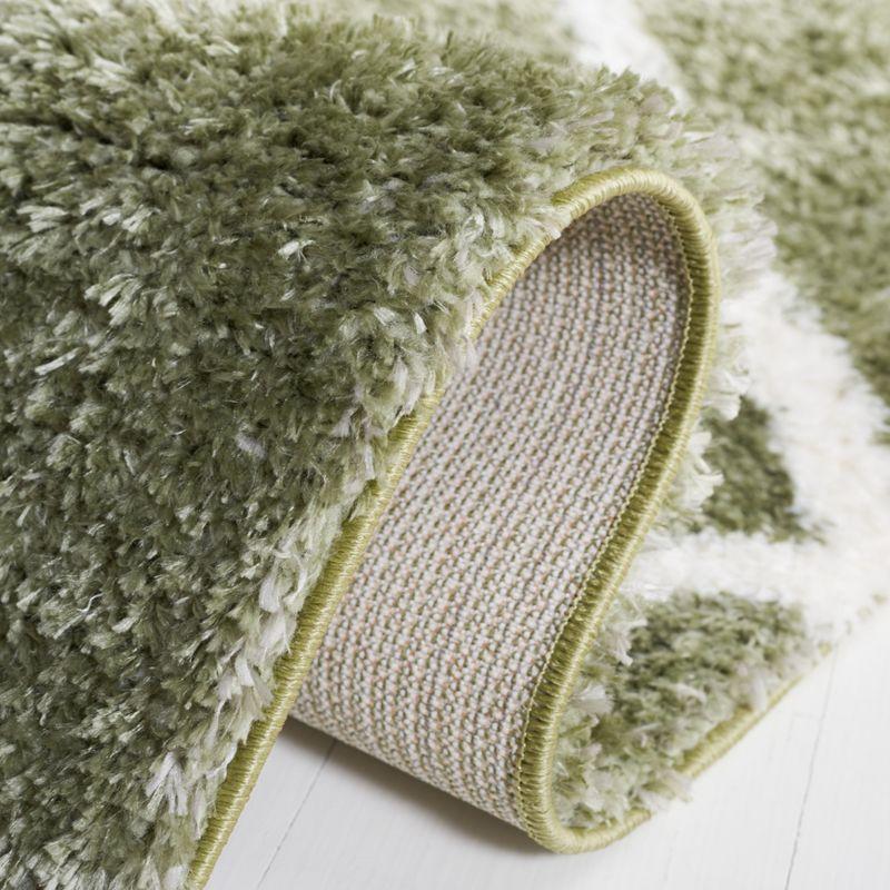 Tahoe Shag THO676 Power Loomed Area Rug - Sage/White - 5'x7' - Safavieh.