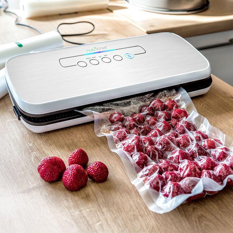 NutriChef Automatic Food Vacuum Sealer w/ Starter Kit