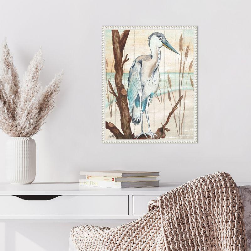 Amanti Art Heron On Branch I by Elizabeth Medley Framed Canvas Wall Art