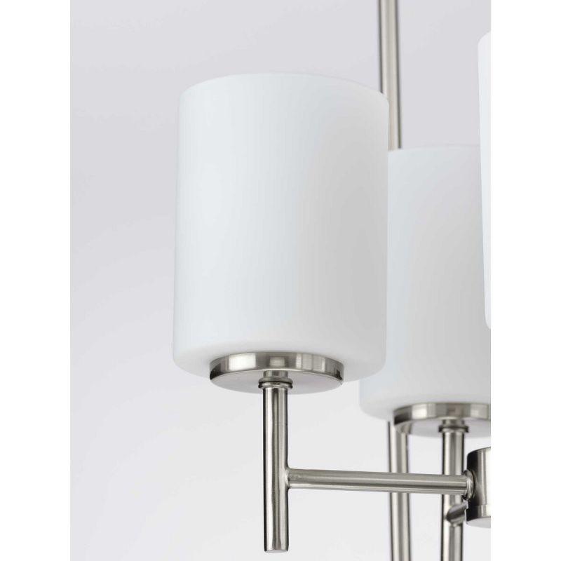 Elegant Replay Black and Brushed Nickel 4-Light Foyer Pendant