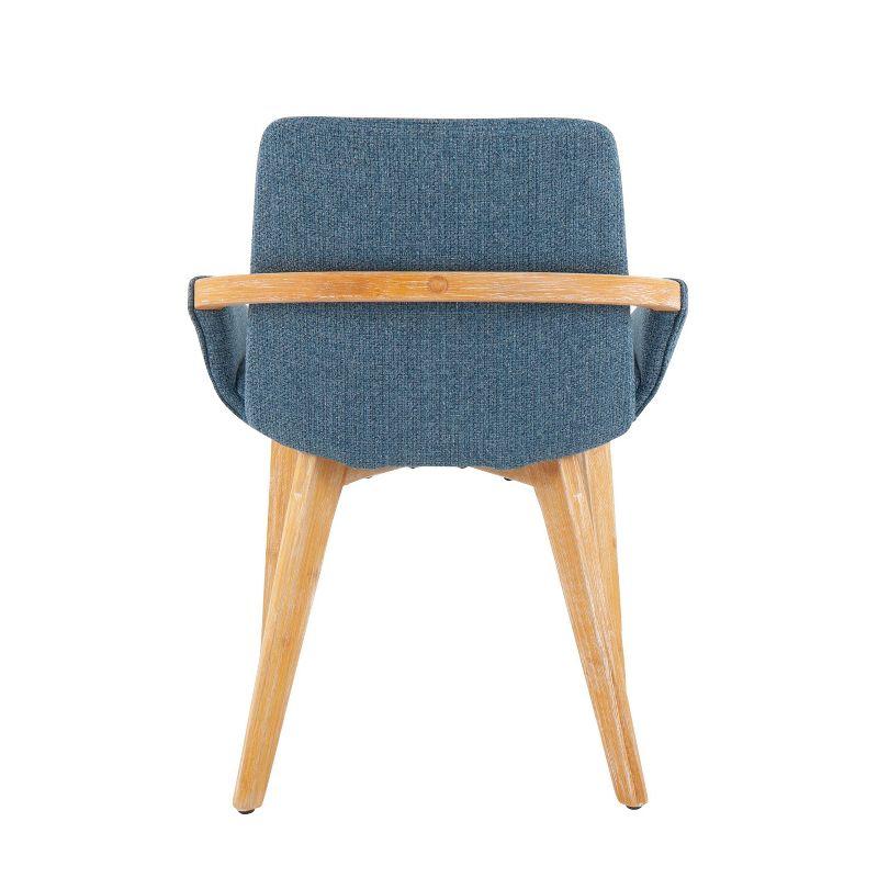 Cosmo Bamboo/Polyester Dining Chair Natural/Blue - LumiSource