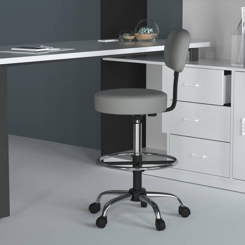Boss Office Products Vinyl Drafting Chair